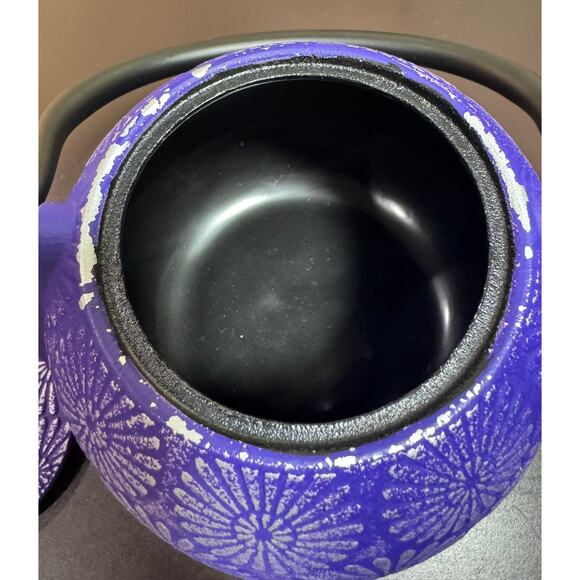 Spigo Nagano Cast Iron Enamel Teapot W/Removable Stainless-Steel Infuser - Picture 9 of 12